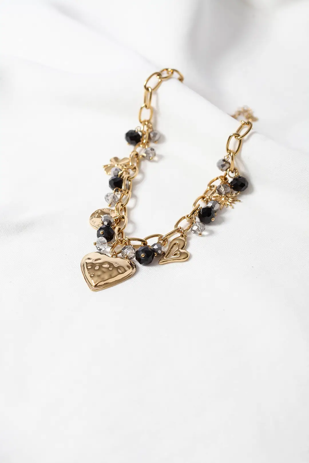 ΚΟΛΙΕ ΚΑΡΔΙΑ ΜΕ ΚΡΥΣΤΑΛΛΑ ΚΑΙ CHARMS